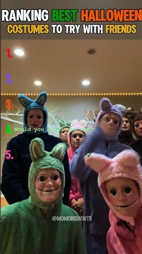 Ranking The Best Halloween Costumes to Try with Friends moments 🎃 #shorts #halloweencostumes