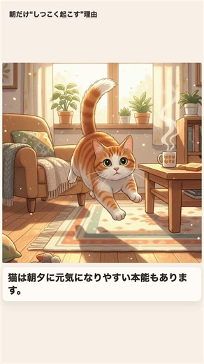 【猫雑学】朝だけ“しつこく起こす”理由 #0231｜もふっと雑学