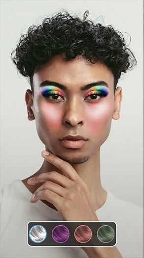 How to Create a Pride Rainbow Makeup Look | PicsArt Tutorial