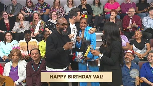17K views · 756 reactions | Val Warner cheers to #FiftyandFabulous! We hope you have the most wonderful birthday, and here's to 50 more years of love and laughter. Ryan Chiaverini #Chicago #WCW #HappyBirthdayVal #Toast #Champagne #Bubbly #Singing | Windy City LIVE | Facebook