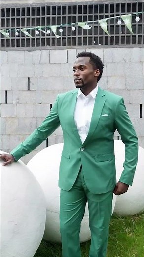 Men’s Green Suit Look: Clean & Modern 🌿 #mensfashion #cloudstyle #springfashion