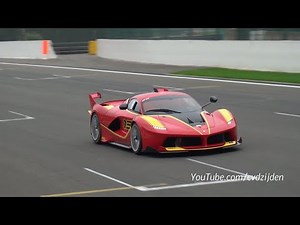 Ferrari FXX-K #13 in Action On The Track! PURE SOUNDS!