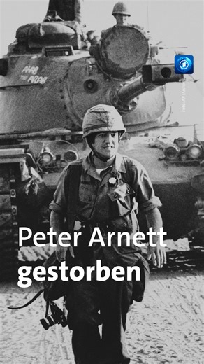 tagesschau on Instagram: "Der Kriegs-Reporter Peter Arnett ist im Alter von 91 Jahren gestorben. Für seine Berichterstattung aus dem Vietnamkrieg bekam er 1966 den Pulitzer-Preis. Der frühere AP- und CNN-Korrespondent starb bereits am Mittwoch in Kalifornien an Prostatakrebs. #tagesschau #nachrichten #arnett #kriegsberichterstatter #rip"