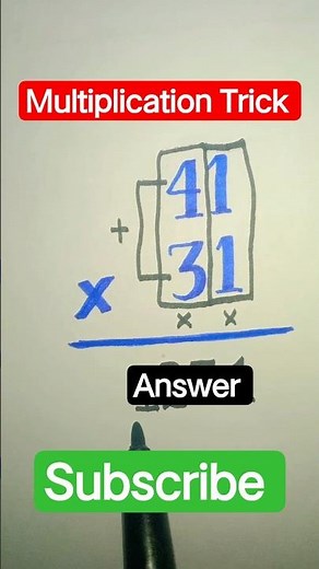 How to Make Multiplication Easy and Fun! 😉#math #multiplication #mathtrick #mathematica #mathematics