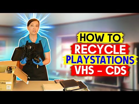 How to Recycle PlayStations - VHS - CDs - Decluttering Electronics Made Easy