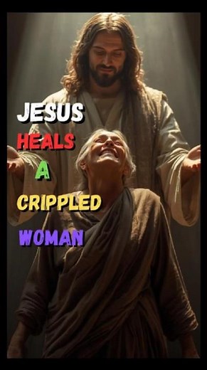 "Jesus Heals A Crippled Woman"🙏 #love #faithhabits #bibleverse