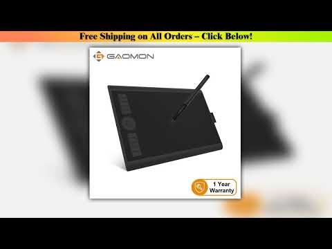 GAOMON M10K PRO 10 x 625 Inches Art Digital Graphic Tablet for Drawing Supports Tilt Radial Functio