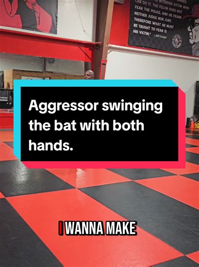 Defense Against an Aggressor Using Both Hands on a Bat