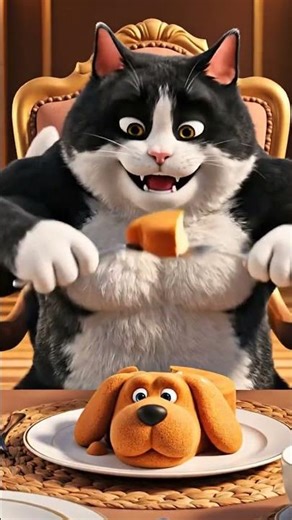 Cat eating #cat #funny #funnycats #ai