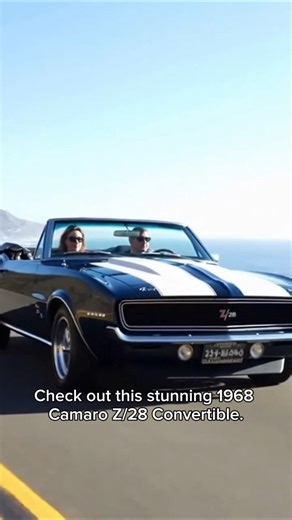 1968 Camero Z/28 Convertible!! #automobile #ai #shorts