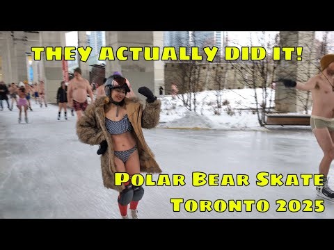 Coldest New Year Tradition? Toronto's Polar Bear Skate in Swimsuits | Bentway 2025