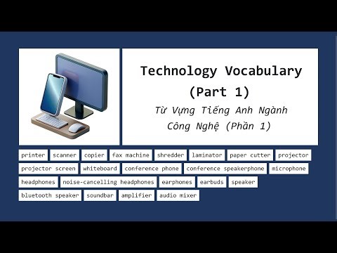 Học Tiếng Anh IT: Từ vựng song ngữ Anh - Việt có hình minh họa phần 1.