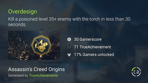 Overdesign achievement in AC Origins