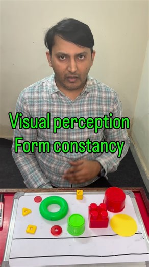 @AutismlearnigbyRohit on Instagram: "Form Constancy is the ability to recognize shapes, letters, numbers, or objects even when they appear in different sizes, fonts, colors, or positions. For many autistic learners, this skill can be challenging because a small change in how something looks may make it seem like a completely new item. For example, a child might recognize the letter “A” in one font but struggle to identify it in another style, or they may know a cup at home but not recognize a di