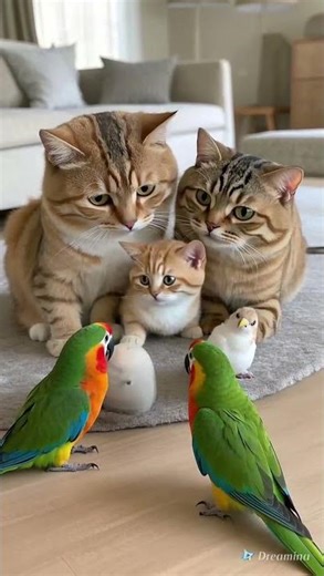 Impossible Friendship?! 🤯 Cat & Bird Are BFFs! 🐾❤️