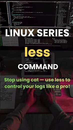 Linux less command is better than cat? 🐧 #linux #shorts