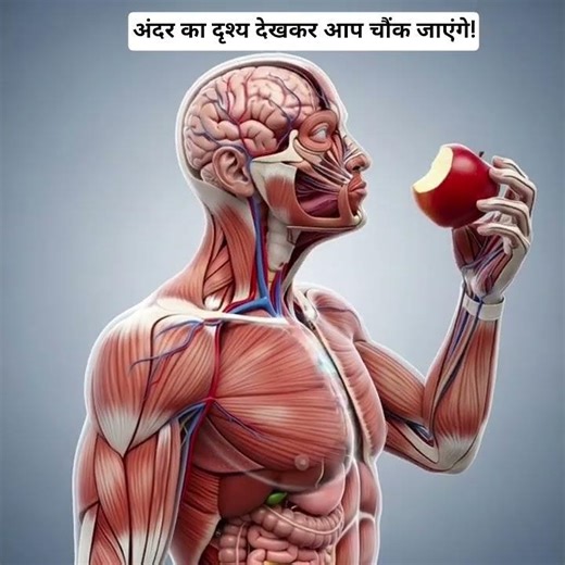 Inside the Stomach: How Apple Breaks Down #applehealth #food #shorts
