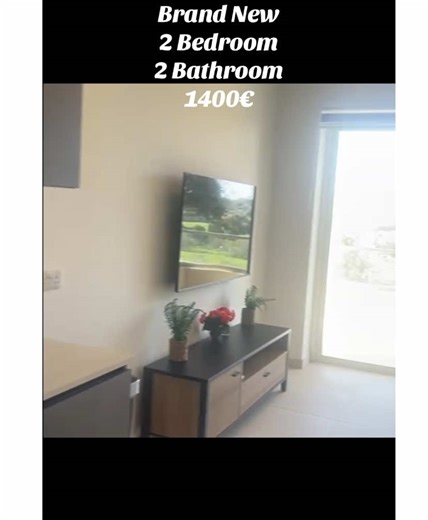 Brand new 2 bed and 2 bath apt in Siggiewi. 1st floor with lift. Fully ac. Laundry room. Dishwasher. Terrace with country views. Back balcony. Intercom with Wifi. Sofa bed #apartment #malta #realestate