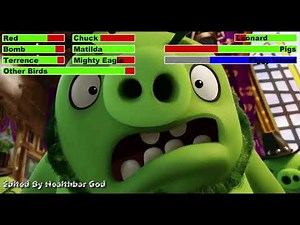 The Angry Birds Movie (2016) Final Battle with healthbars 3/4