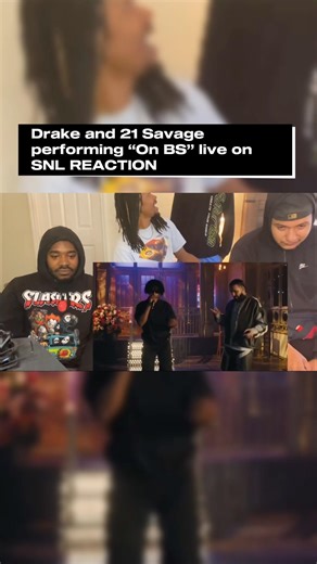 Drake and 21 Savage performing “On BS” live on SNL REACTION #drake #21savage #michaelbjordan