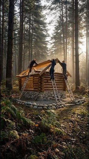 Building a Log Cabin from Scratch 🌲🪵