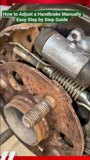 How to Adjust a Handbrake Manually Easy Step by Step Guide #shorts #brakesystem #mechanic
