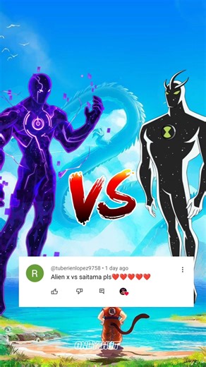 saitama vs alien x #anime #animebattle #shortvideo