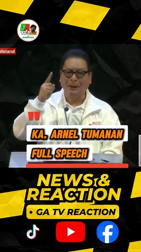 PANOORIN Full Speech: Ka. Arnel Tumanan #gatvreaction #transparency #democracy #RallyForPeace | GA TV Reaction