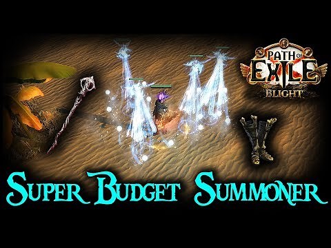 Super Budget Summoner Easily Clears End Game - Path of Exile Budget Build