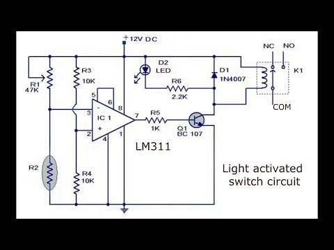 Light activated switch circuit