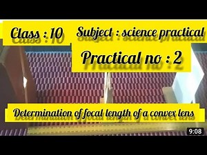 CONVEX LENS FOCAL LENGTH exp for 10th std EMstudents l science practical in E/M l samacheer kalvi TN