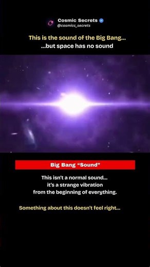 The Sound of the Big Bang… Isn’t What You Think 😳🌌 #short #shorts #viralvideo