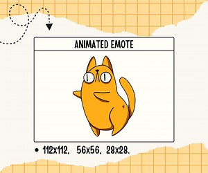 Dancing Yellow Cat GIF – Funny Animated Kitty for Twitch, Discord, Chat Stickers & Stream Overlays - Etsy