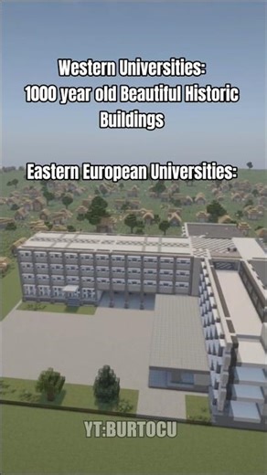 Eastern European University | Minecraft Build Timelapse #brutalism