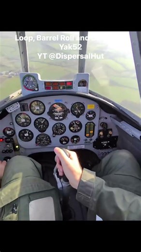 Yak52 Aerobatics: Loop, Barrel Roll and Stall Turn Pilot #pov