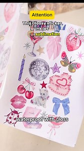 1.1K views | Hey crafter !朗Only have Sublimation ink? You can also do stickers! This glossy waterproof sticker can be sublimated朗❤️‍https://bit.ly/49danHA #sublimationstickers #stickers #stickershop #crafter | A-SUB | Facebook