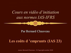 COUTS DES EMPRUNTS (IAS 23)