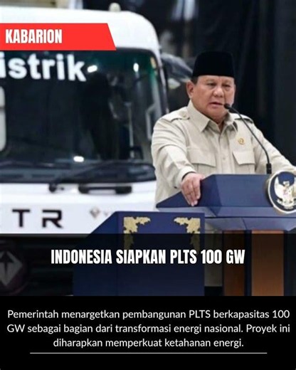 PLTS 100 GW, Langkah Besar Transisi Energi Indonesia