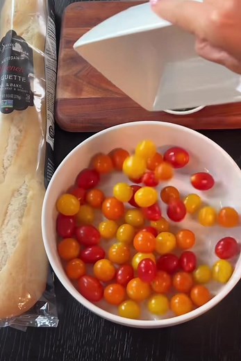 Roasted Tomato Burrata Dip with Garlic Crostini Recipe