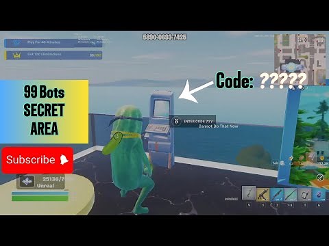 99 Bots [SECRET] area (island, code, weapons and more!)