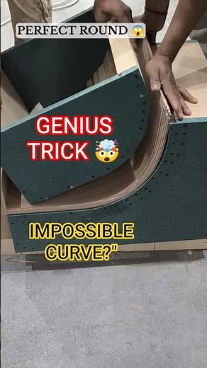 Mind-Blowing 20mm Plywood Bending Trick! #woodworking #diy #viralshorts