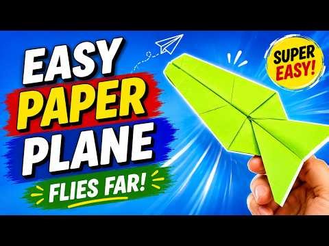 Easy Paper Crafts ✈️ How to Make Paper Plane | Easy Origami Airplane Tutorial for Beginners