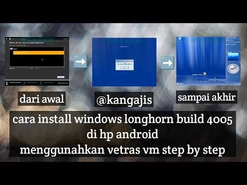 Cara install windows longhorn beta build 4005 di android menggunakan vectras vm step by step