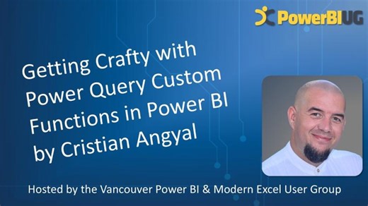 Getting Crafty with Power Query Custom Functions | Cristian Angyal | Excelguru Consulting Inc.