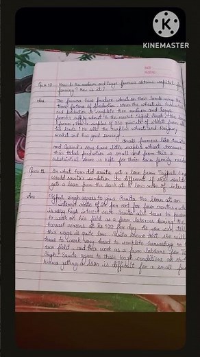 Class 9 economics chapter 1 the story of village palampur notes and question answer #shorts