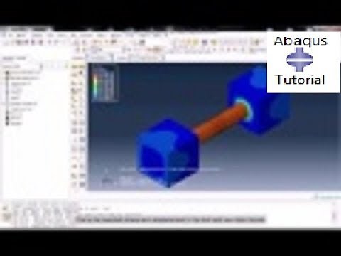 Simulation of bolt load in Abaqus.