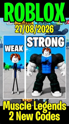 New Muscle Legends Codes - Codes for Muscle Legends Roblox 2026