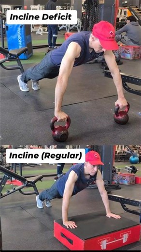 Grow Your Lower Chest With Deficit Incline Push-ups