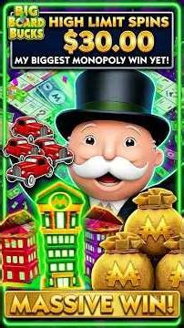 MY BIGGEST MONOPOLY WIN💰$30 SPIN #slots #monopoly #casino #gambling #shorts