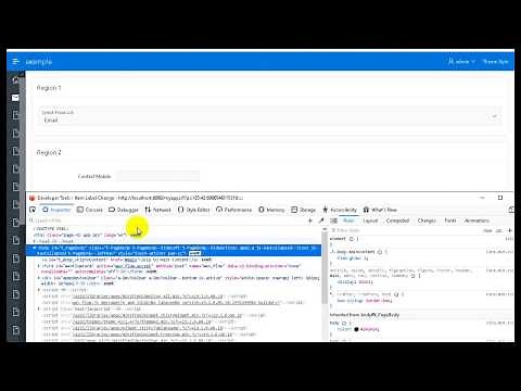 How to change label dynamically in Oracle Apex